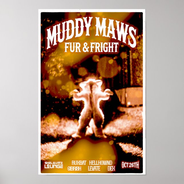 MuddyMaws Fur & Fright #8820 Poster (Vorne)