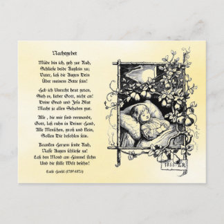 Müde bin ich geh zur Ruh Postkarte