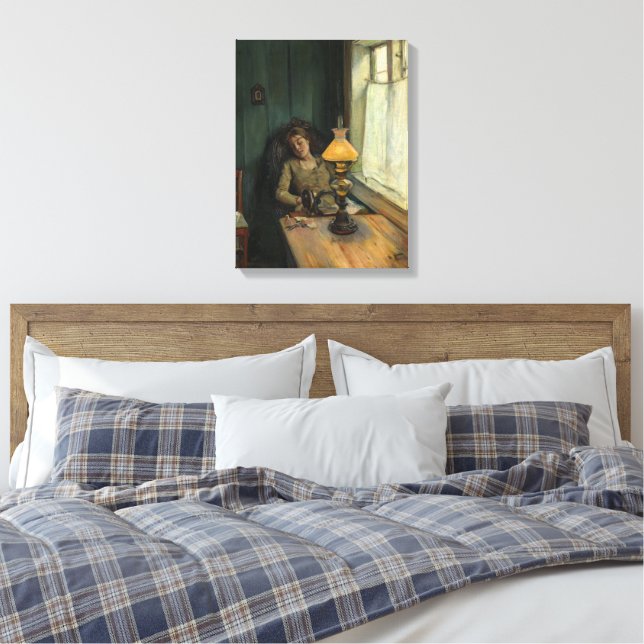 müde | Christlich Krohg | Leinwanddruck (Insitu (Schlafzimmer))