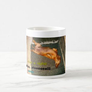 Müde Dackel Tasse