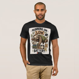 Müde Faultier-Energie lädt Langsames Leben Cozy Ti T-Shirt