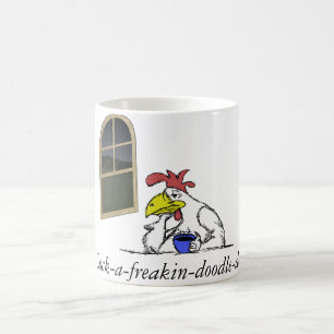 Müde Huhn-Kaffee-Tasse Tasse