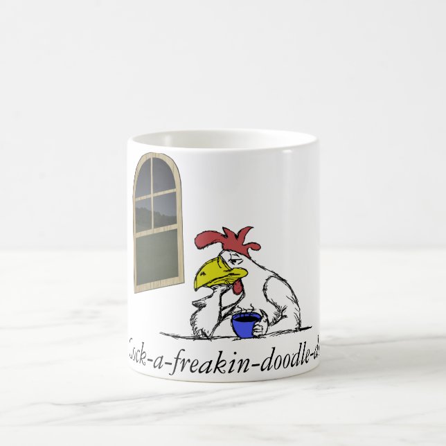 Müde Huhn-Kaffee-Tasse Tasse (Mittel)
