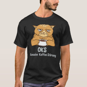 Müde Katze Kaffee Espresso Kaffee Männer Frauen 1 T-Shirt