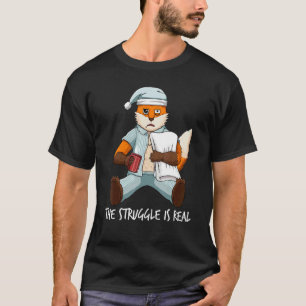 Müde Lazy Fox der Kampf ist wirklich weg aus T-Shirt