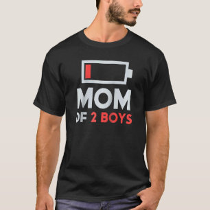 Müde Mama von 2 Jungen mit geringer Akkuzuführung  T-Shirt