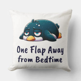 Müde Pinguin traurig und unmotiviert Kissen