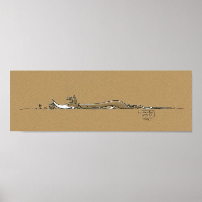 "müde" poster (Vorne)