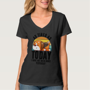 Müde Redewendungen Lazy Corgi Haustier Vintager Hu T-Shirt