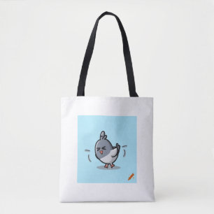 "Müde Taube Cartoon Design Tasche - Quirky und Spa