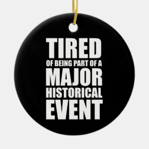 Müde, Teil eines bedeutenden historischen Ereignis Keramik Ornament