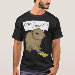 Müde und Hunger Capybara. Bitte eine Mahlzeit. T-Shirt