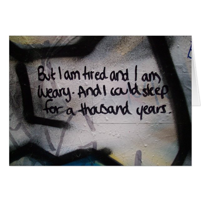 Müde und müde (Vorderseite (Horizontal))