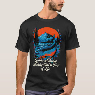 Müde vom Angeln Angler Sprüche Fisch Zitate Fr T-Shirt