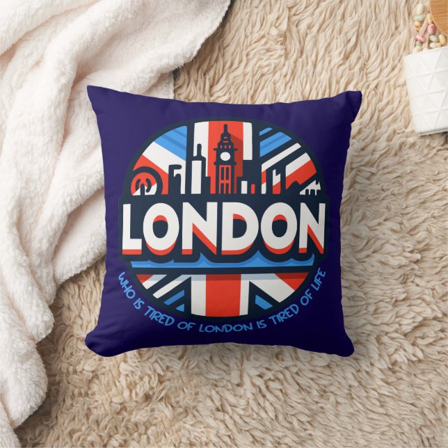 müde von London Kissen (Decke)