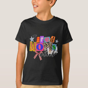 Müder Mütter Club Lustiger Kaffeeliebhaber Mütterl T-Shirt