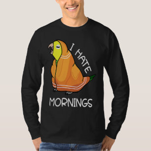 Müder Papagei hasst Morgen ich Doppel Gelbköpfig T-Shirt
