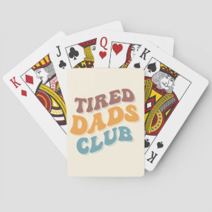 Müder Väter Club Lustig Spielkarten