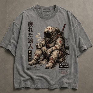 Müder Wanderer Astronaut Tri-Blend Shirt