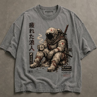 Müder Wanderer Astronaut Tri-Blend Shirt