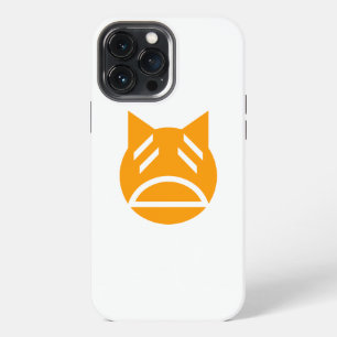 Müdes Emoji-Katze iPhone Hülle