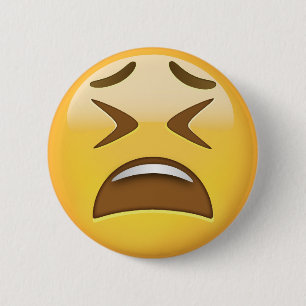 Müdes Gesicht Emoji Button