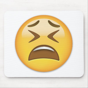 Müdes Gesicht Emoji Mousepad