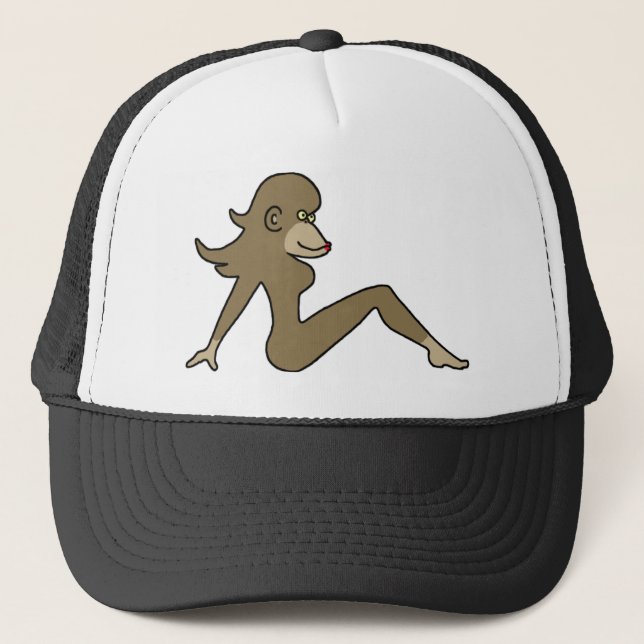 Mudflappen Monkey Hat Truckerkappe (Vorderseite)