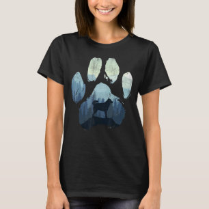 Mudi Dog Paw Mama Vater Mountains T-Shirt