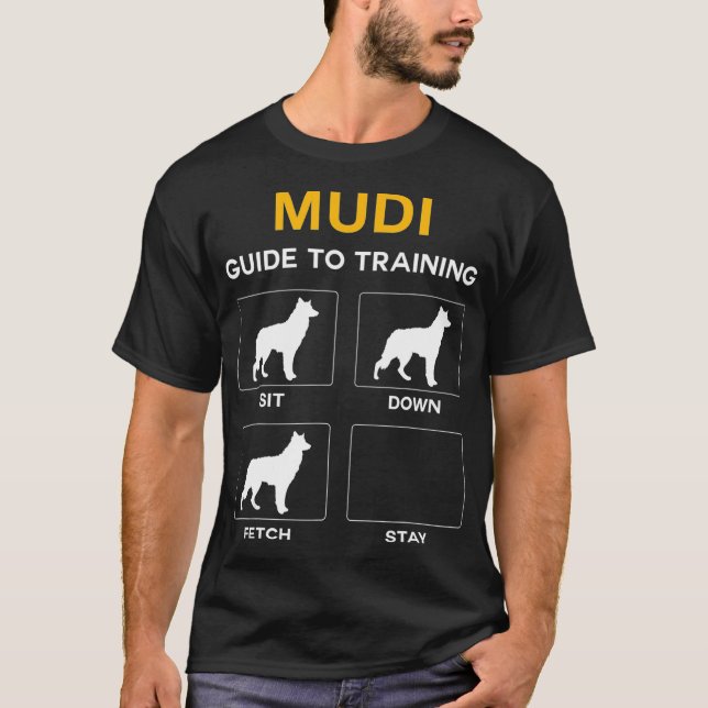 Mudi Guide to training doof obedience dog T-Shirt (Vorderseite)