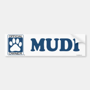 Mudi Schwarzes Autoaufkleber
