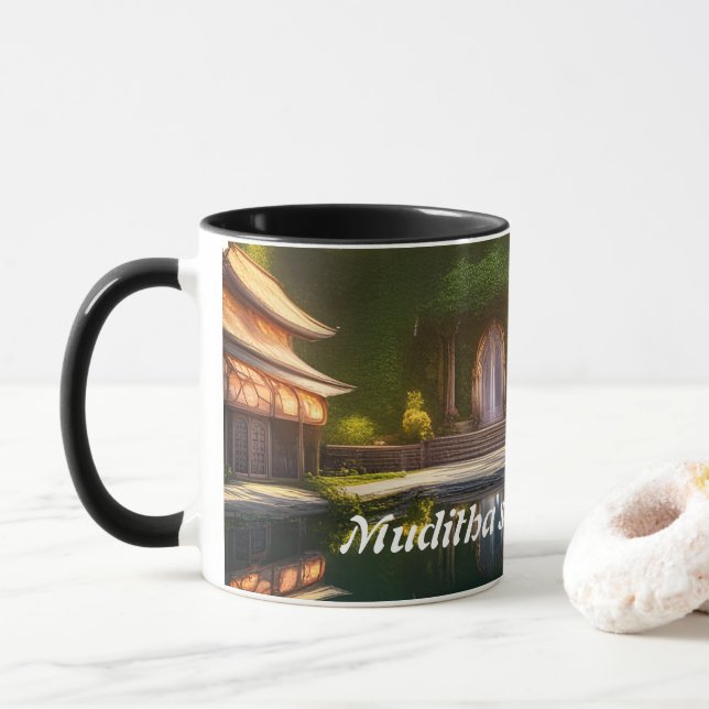 Muditha's Morning Tea Tasse (Mit Donut)