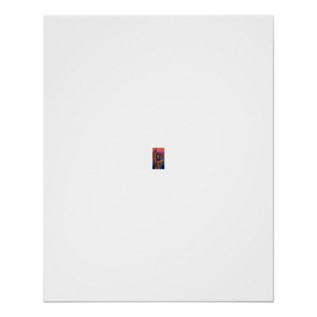 Mudra-Hand-Buddha-Regenbogen-Glanz Poster (Vorderseite)