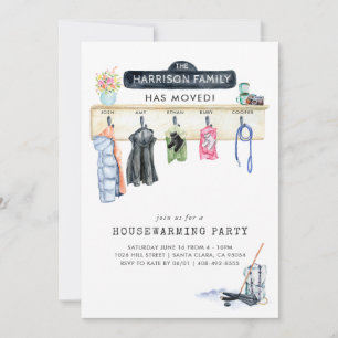 Mudroom Scene Party Einladung der Wohnungsbautät