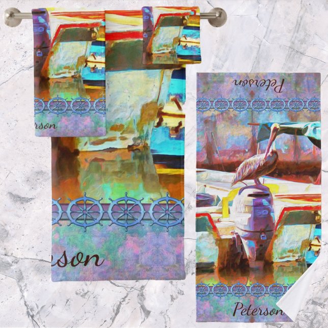 Muelle Los Peines Pelican 0463 Badhandtuch Set (Von Creator hochgeladen)