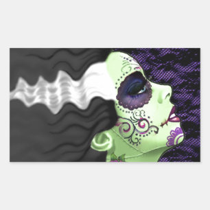 Muertos Bride Rechteckiger Aufkleber