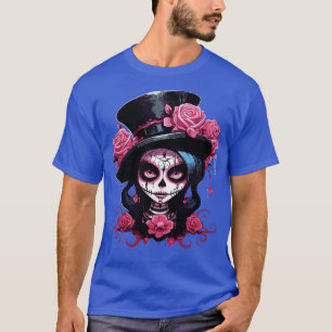 Muertos Catrina für Männer Frauen Calavera T-Shirt