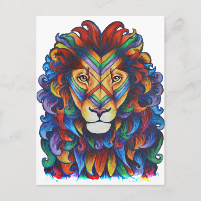 Mufasas neues Haar tut es Postkarte (Vorderseite)