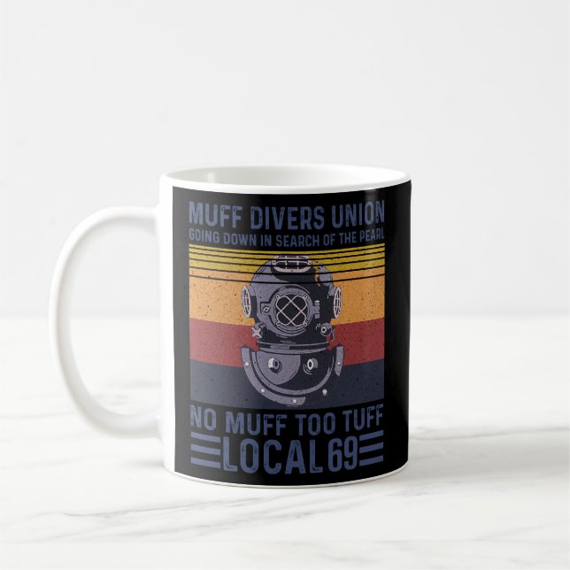 Muff Divers Gewerkschaft Kaffeetasse (Links)