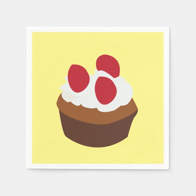 Muffin Cupcake Serviette (Vorderseite)