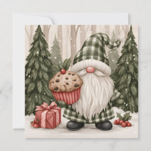 Muffin-Gnom Feiertagskarte