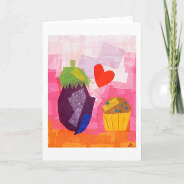 Muffin-Liebe Karte (Vorderseite)