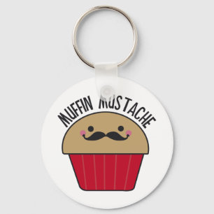 Muffin-Schnurrbart Schlüsselanhänger