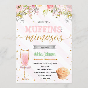 Muffin- und Mimosen-Party Einladung