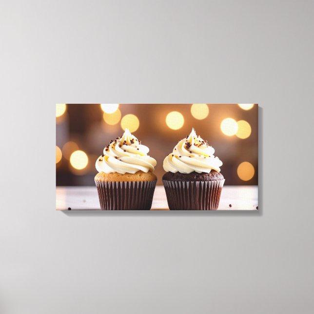 Muffins Leinwanddruck (Vorderseite)