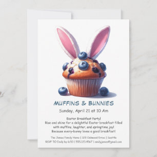 Muffins & Mornings - Osterfrühstück Party Einladung