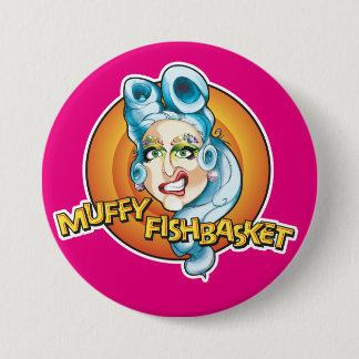 Muffy Fishbasket Fan-Knopf Button