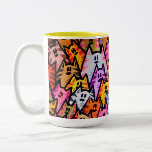 Mug,- 033 -, Cats Zweifarbige Tasse