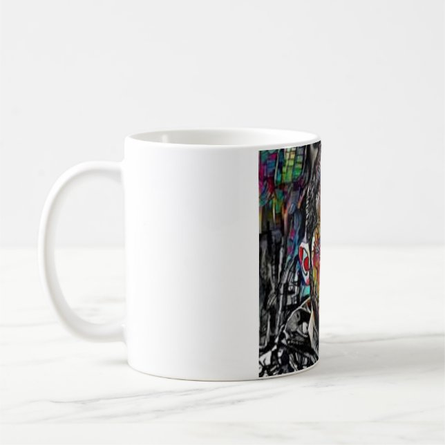 Mug art abstrait Zelensky Kaffeetasse (Links)