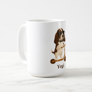 Mug Basset Hound Scooter Kaffeetasse